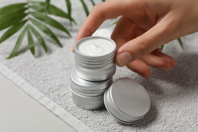 Concept of skin and body care, cream cosmetic
